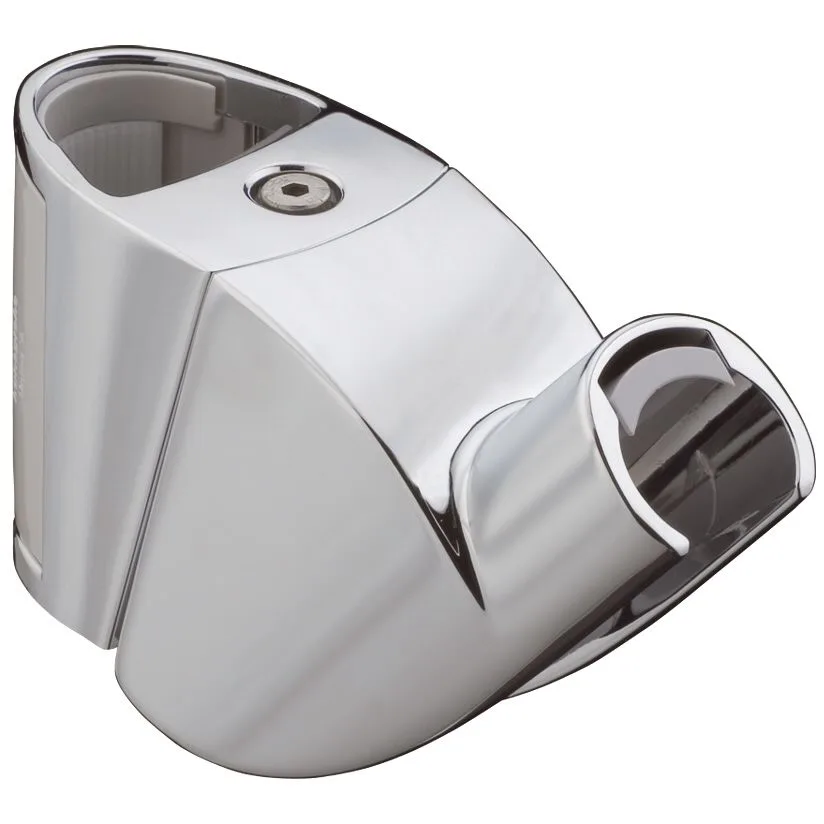 Chromowany suwak zamienny w widoku z boku, hansgrohe