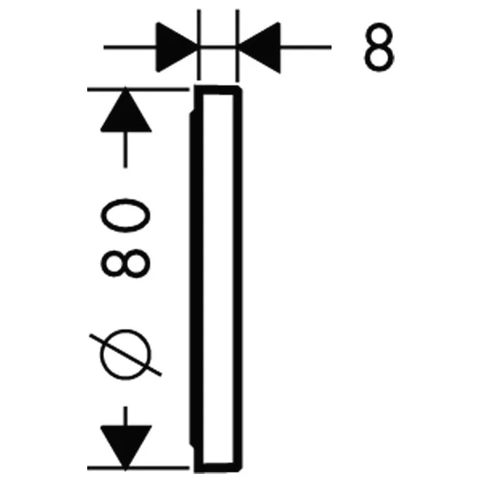 hansgrohe Fliesenausgleichsscheibe Bild 2