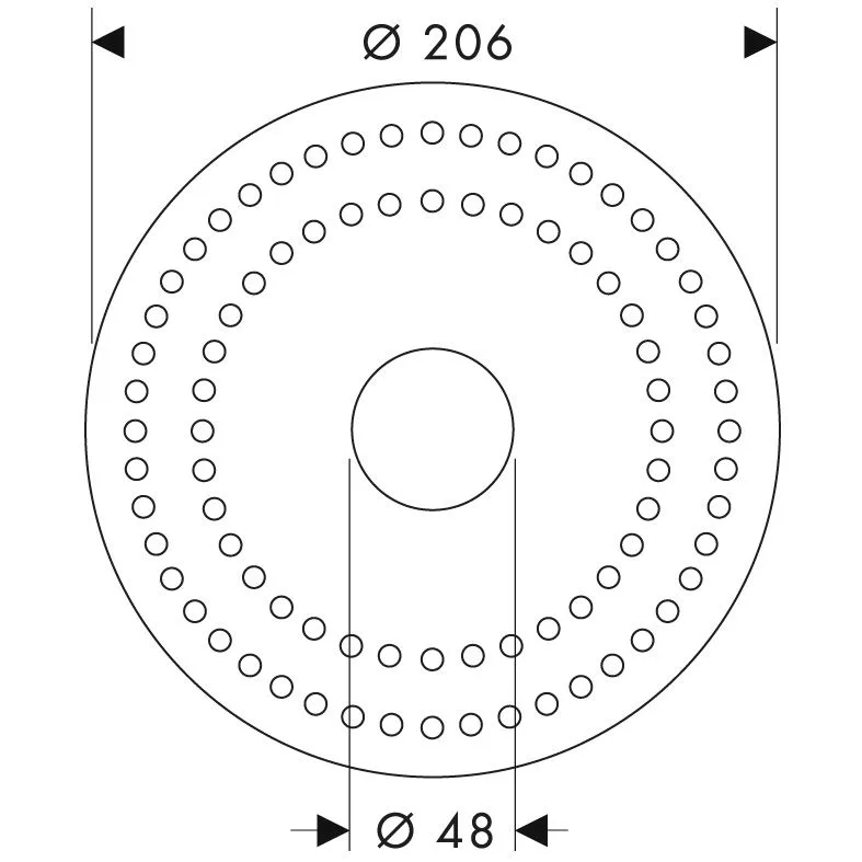 hansgrohe Trockenmanschette für Grundkörper Duschsäule Bild 2