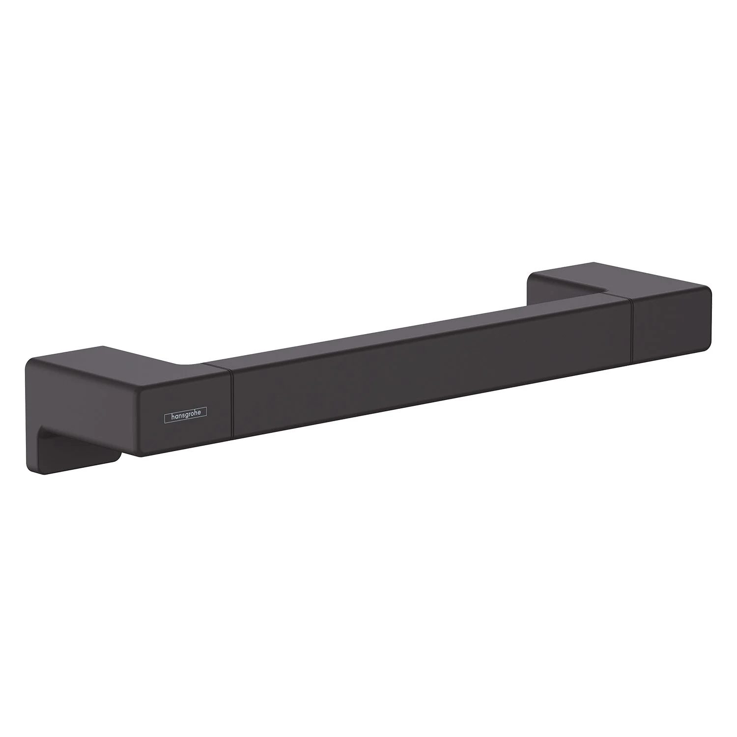 Czarny uchwyt w widoku z boku, hansgrohe