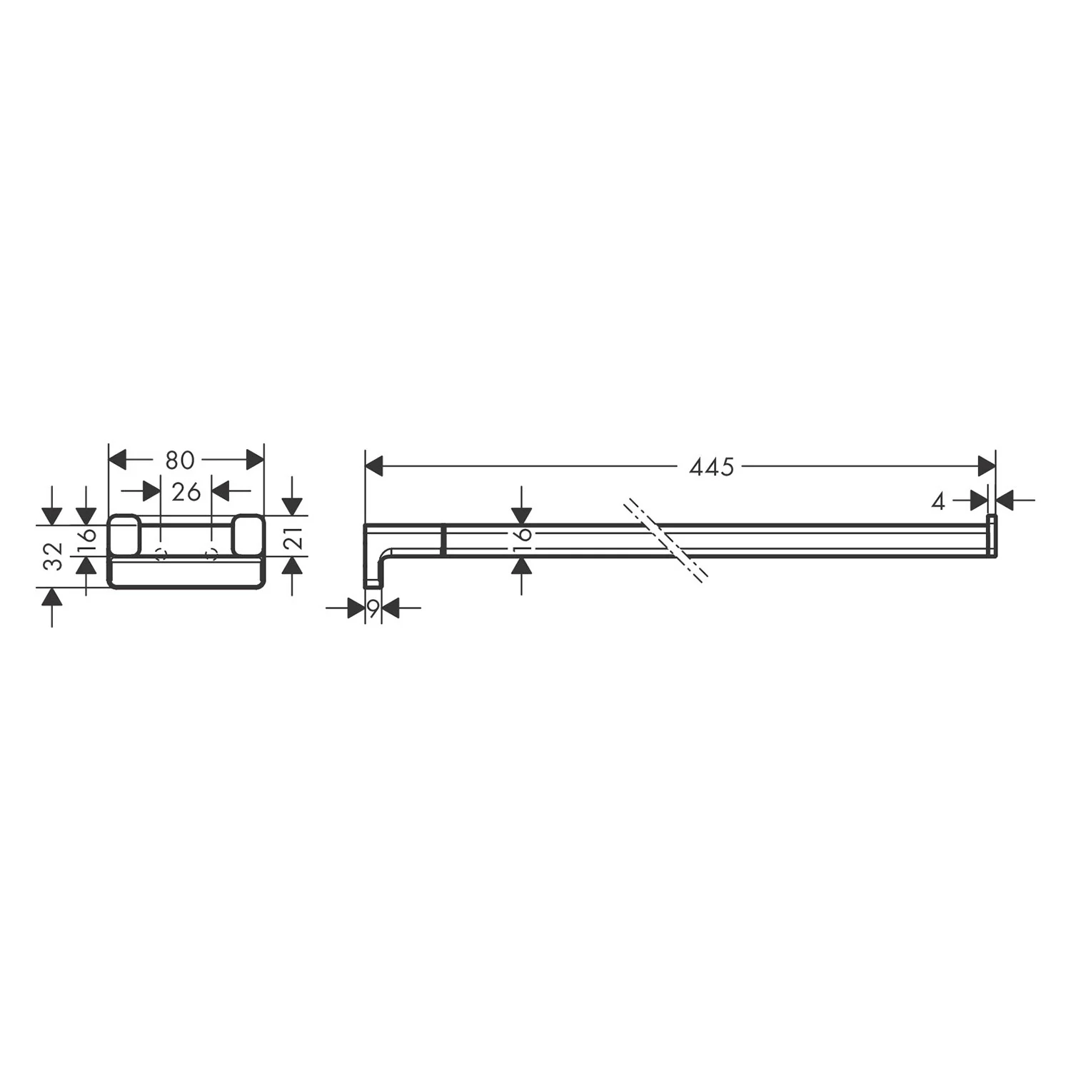 hansgrohe AddStoris Handtuchhalter zweiarmig Bild 2