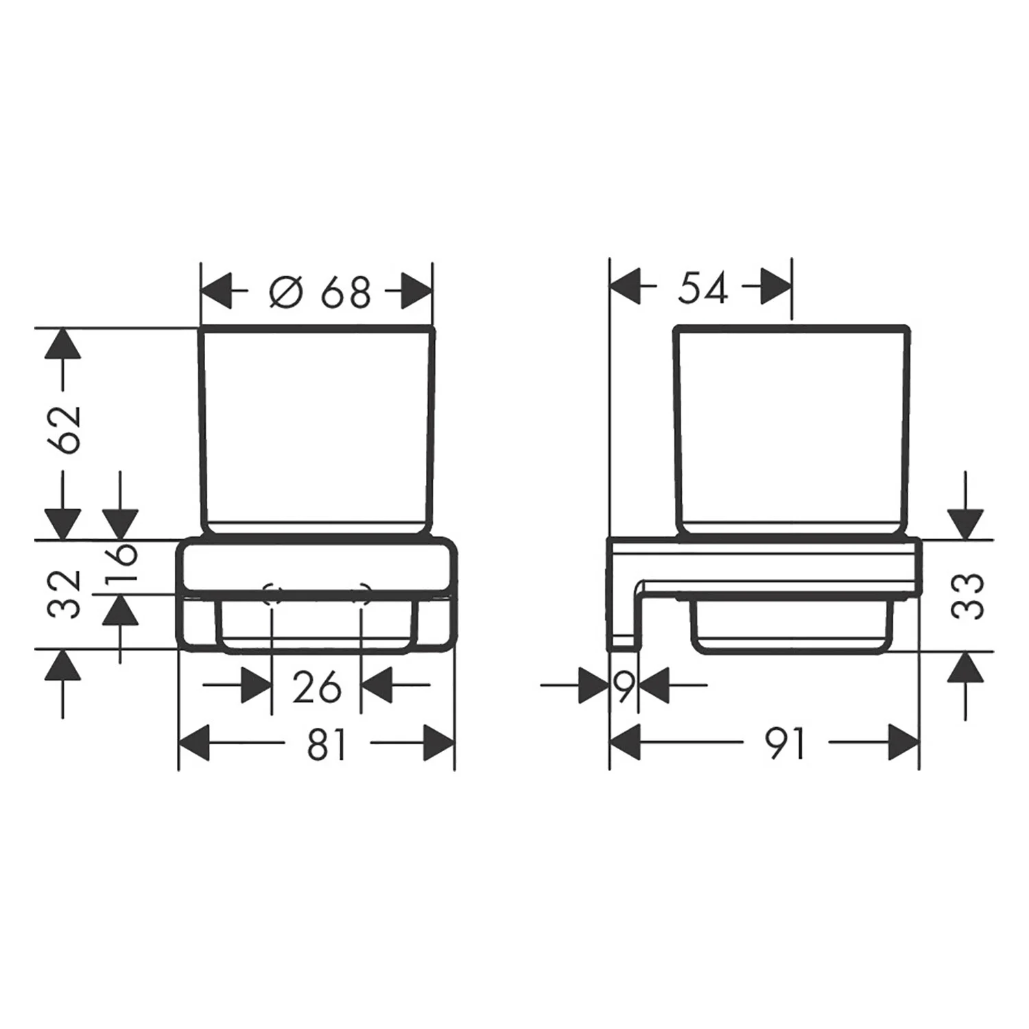 hansgrohe AddStoris Zahnputzbecher Bild 2