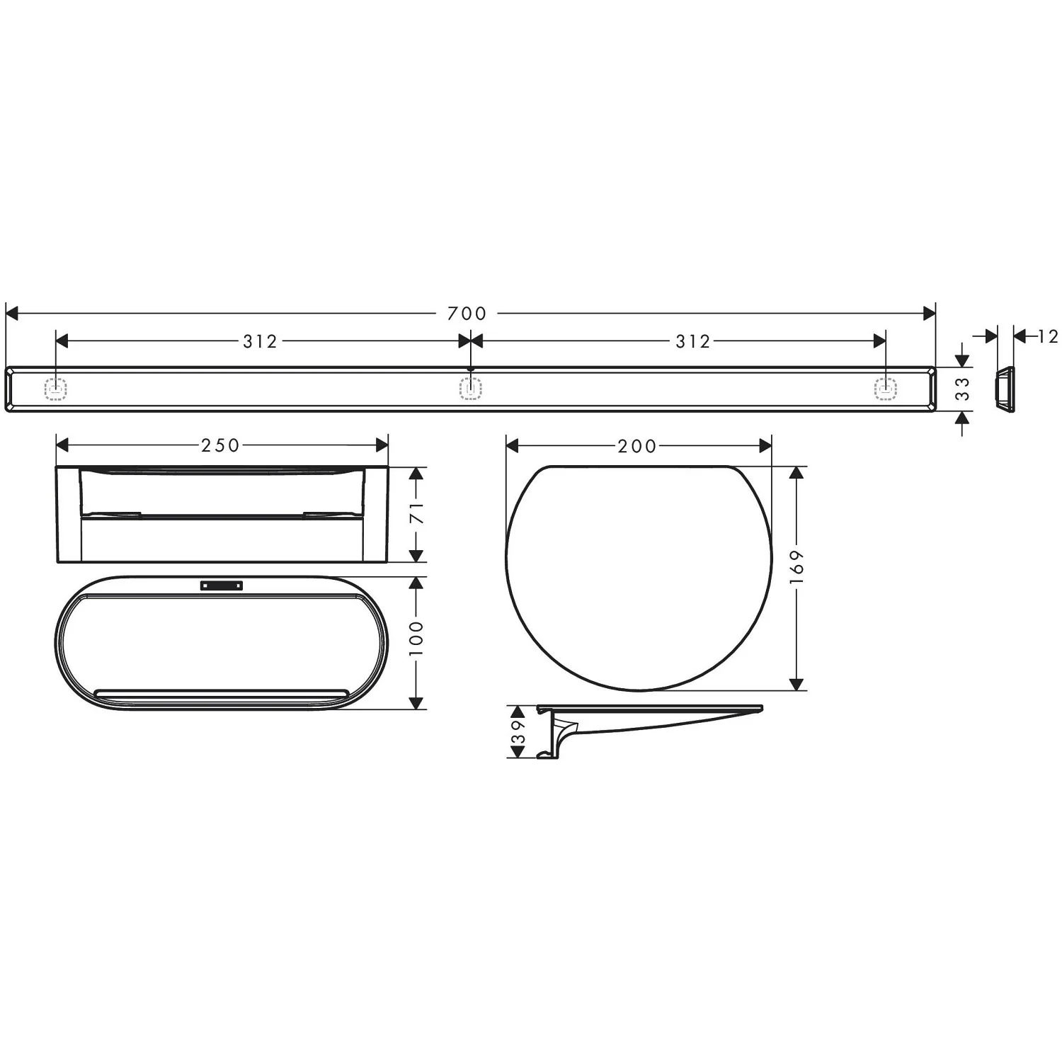 hansgrohe WallStoris Badewannenset Bild 3