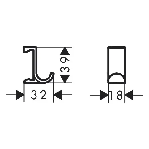 hansgrohe WallStoris Planet Edition Handtuchhaken breit Bild 3