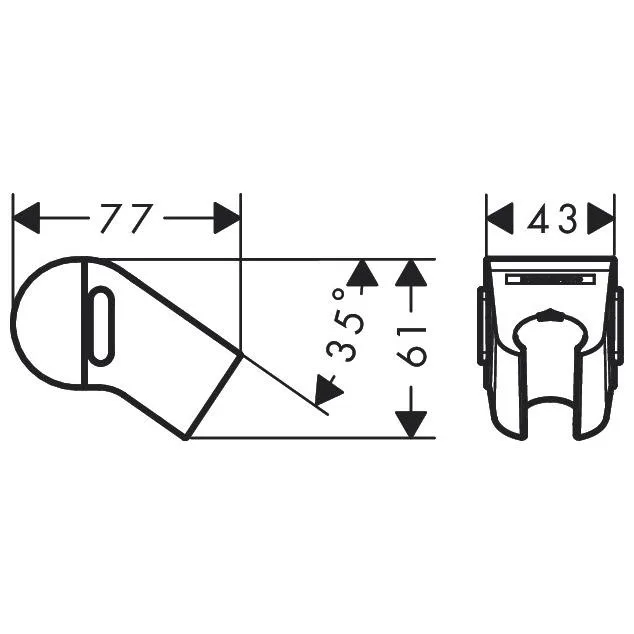 hansgrohe WallStoris Push-Duschkopfhalterung Bild 5