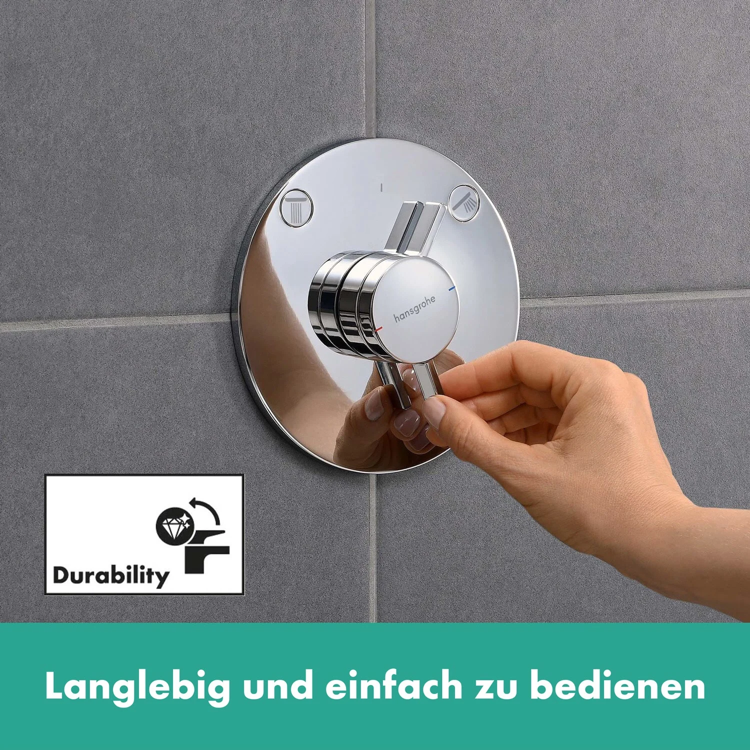hansgrohe DuoTurn S Mischer Unterputz für 2 Funktionen Bild 12