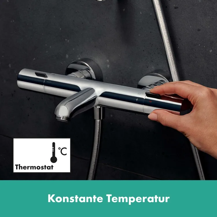 Armatura termostatyczna z wyświetlaczem stałej temperatury, hansgrohe