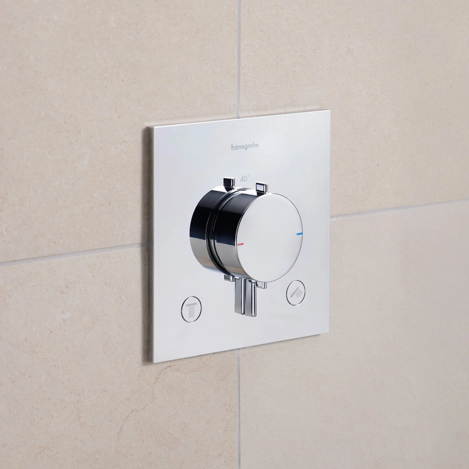 hansgrohe Ecostat Comfort E Thermostat Unterputz für 2 Funktionen