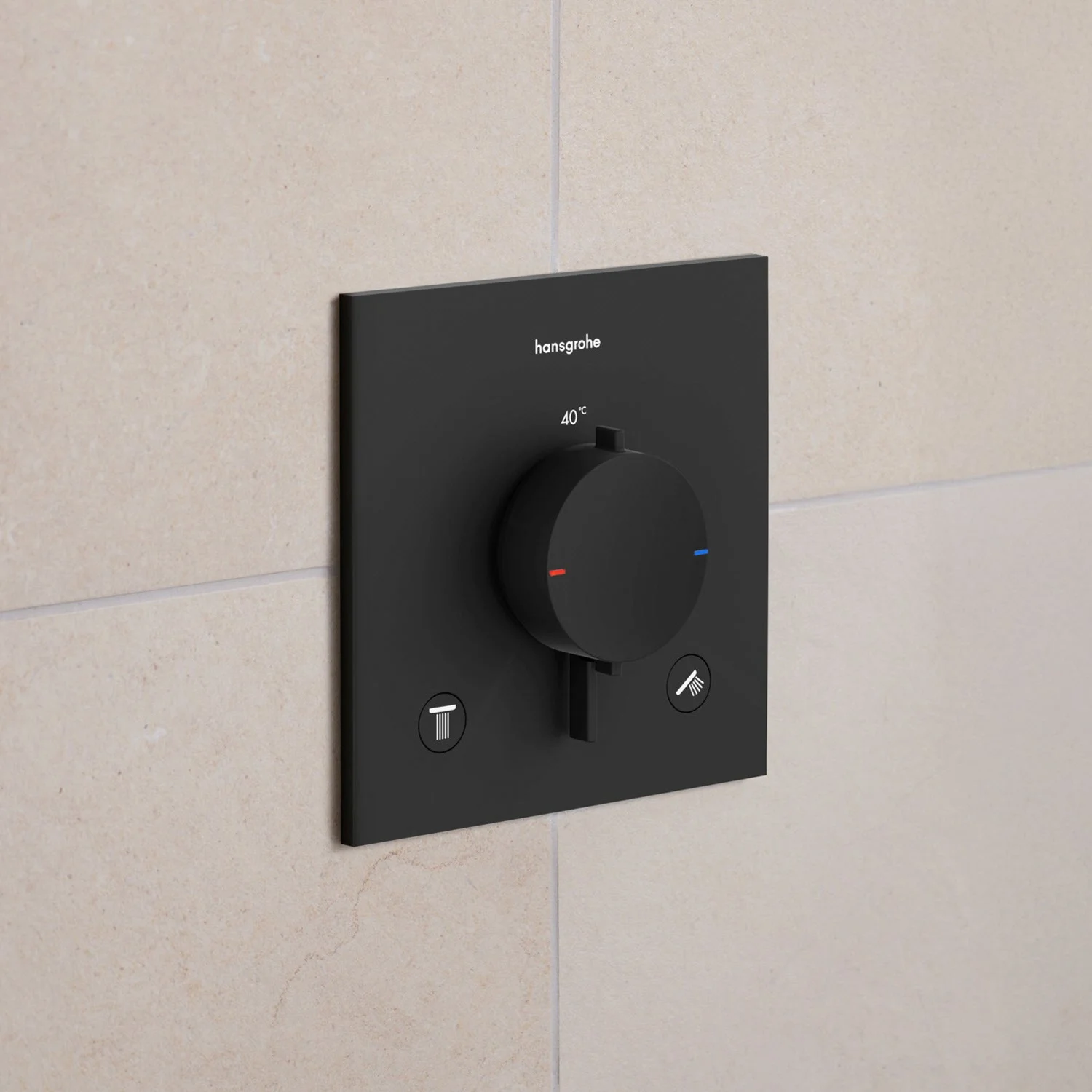 hansgrohe Ecostat Comfort E Thermostat Unterputz für 2 Funktionen