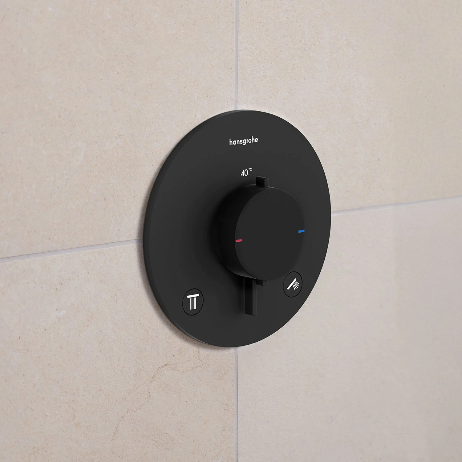 hansgrohe Ecostat Comfort S Thermostat Unterputz für 2 Funktionen
