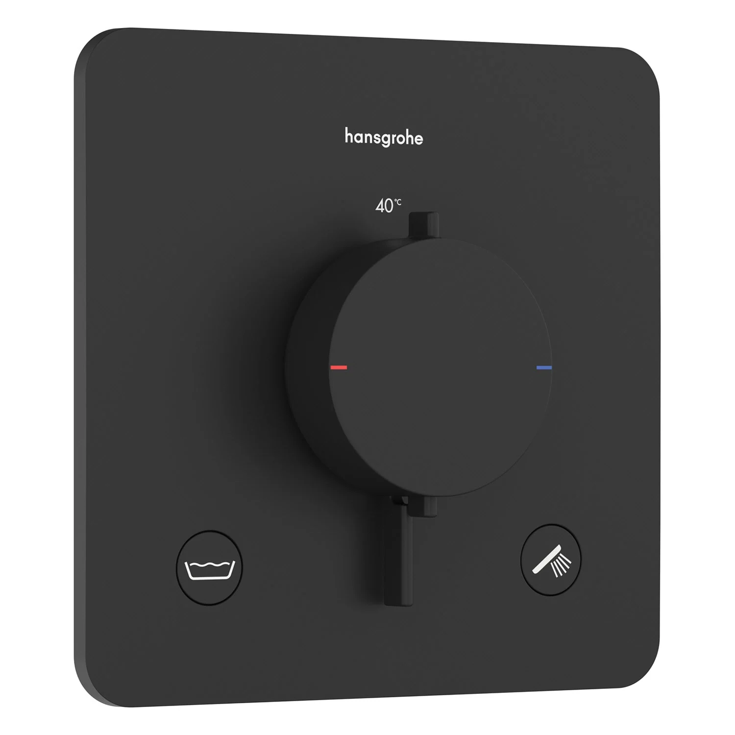 Termostat podtynkowy Hansgrohe Ecostat Comfort Q z 2 funkcjami i wbudowanym zestawem zabezpieczającym zgodnym z normą EN 1717 Zdjęcie 2