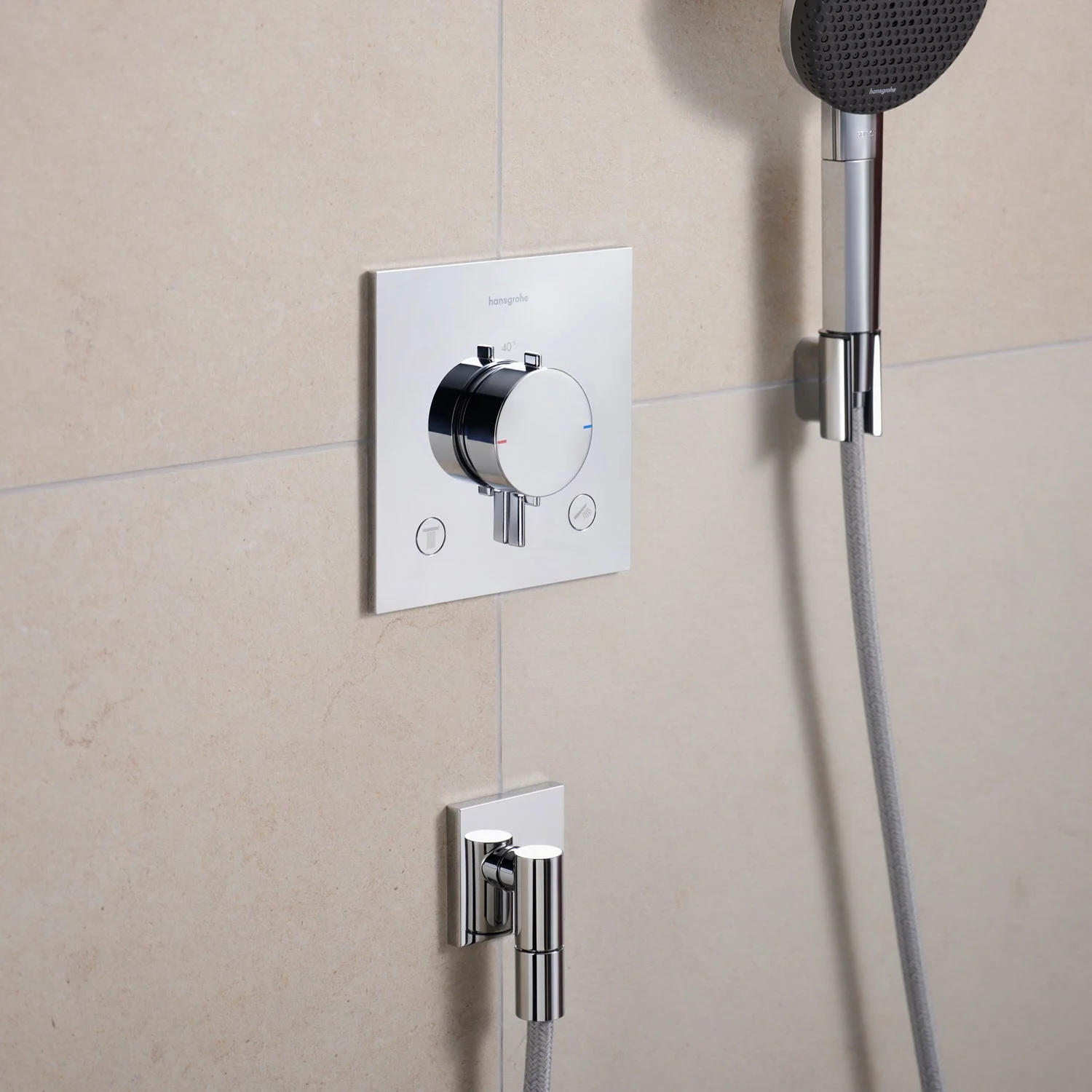 hansgrohe Ecostat Comfort E Thermostat Unterputz für 2 Funktionen Bild 3