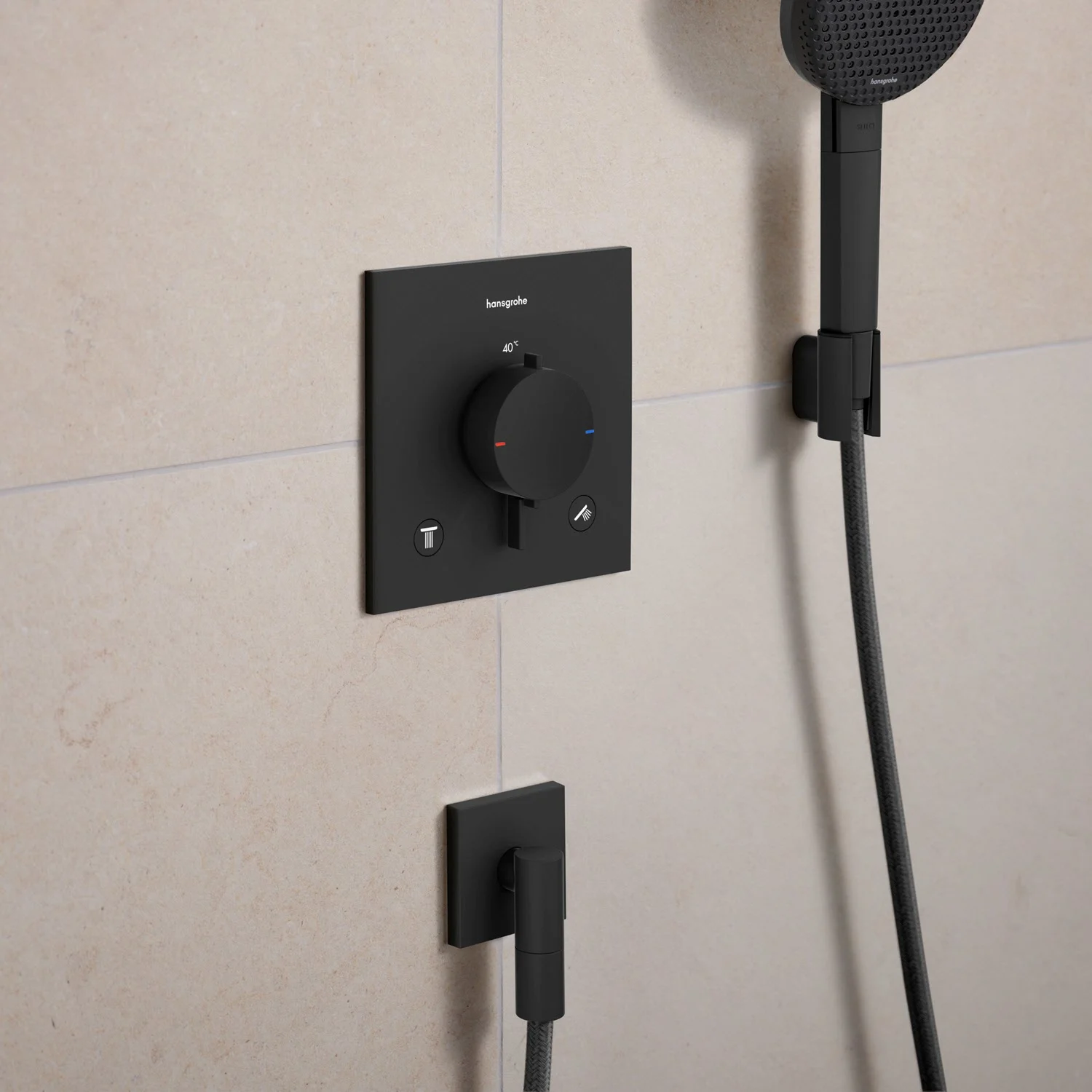 hansgrohe Ecostat Comfort E Thermostat Unterputz für 2 Funktionen Bild 3