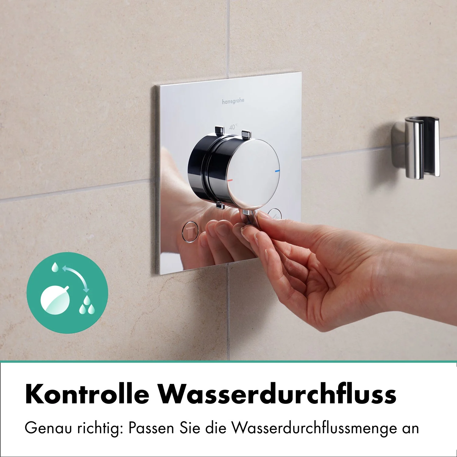 hansgrohe Ecostat Comfort E Thermostat Unterputz für 2 Funktionen Bild 6