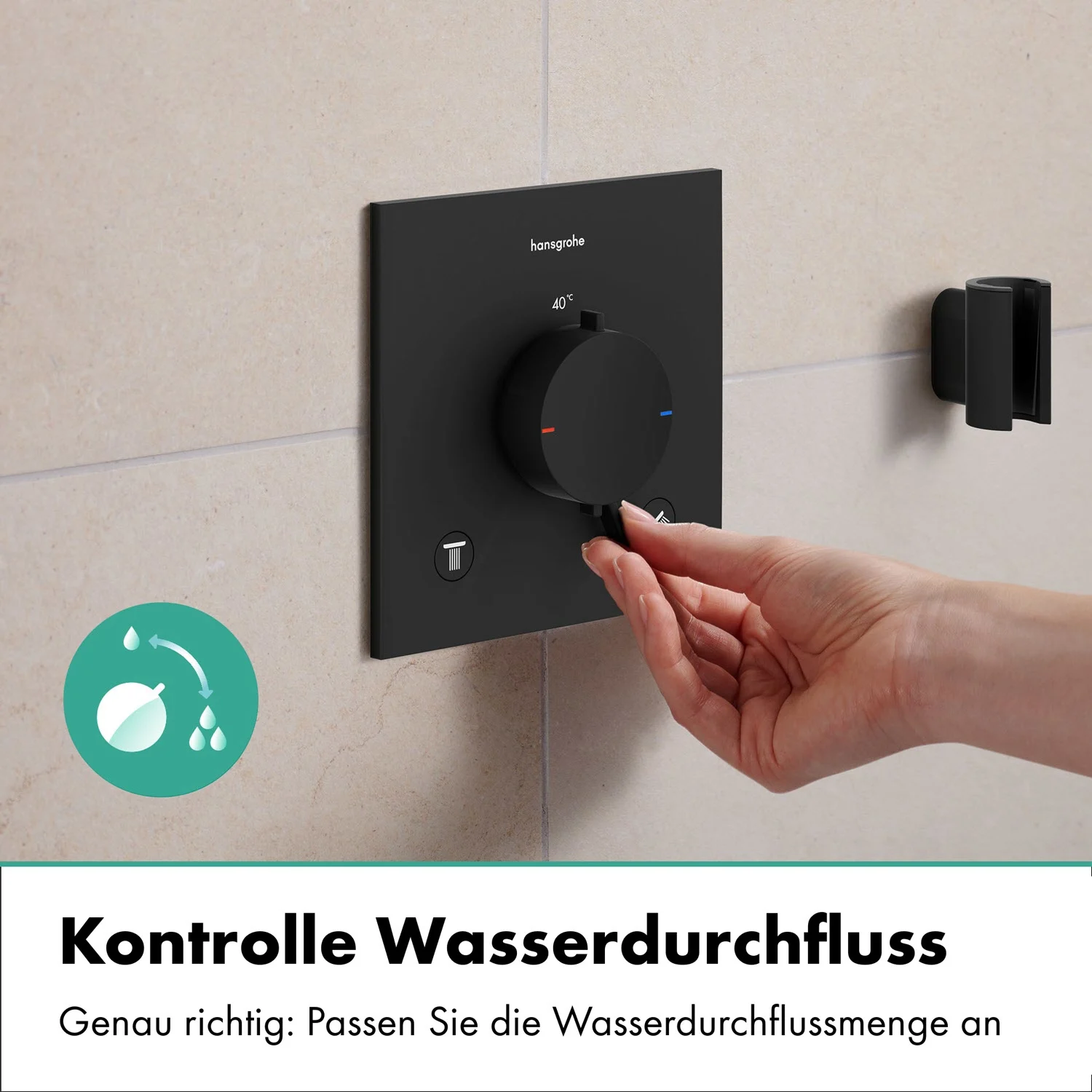 hansgrohe Ecostat Comfort E Thermostat Unterputz für 2 Funktionen Bild 6