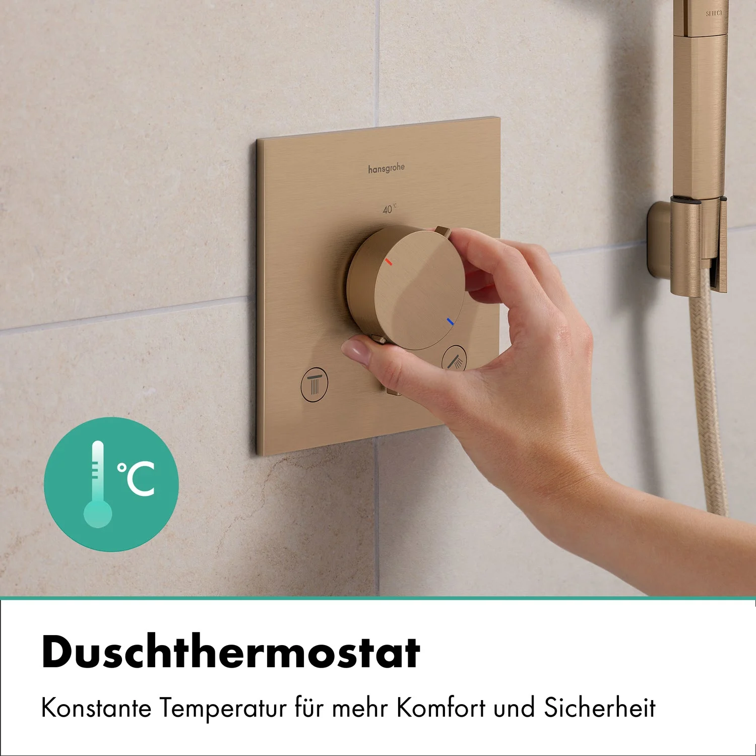 hansgrohe Ecostat Comfort E Thermostat Unterputz für 2 Funktionen Bild 6