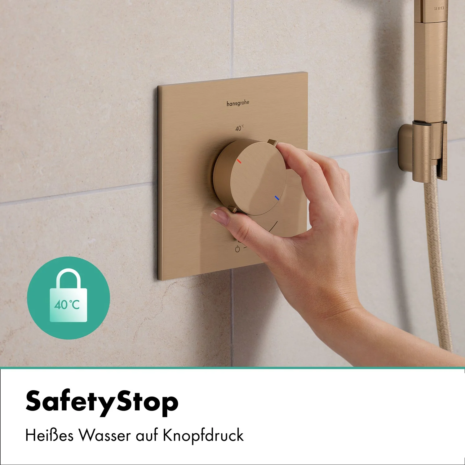 hansgrohe Ecostat Comfort E Thermostat Unterputz für 1 Funktion Bild 7