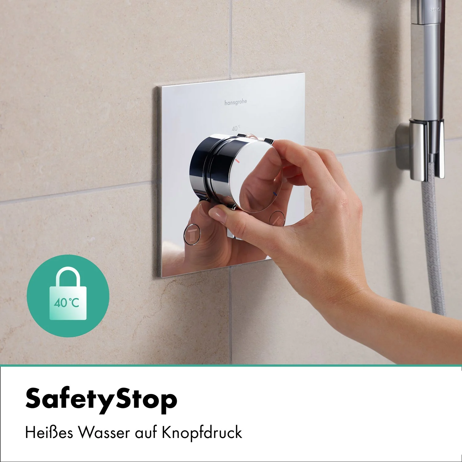 hansgrohe Ecostat Comfort E Thermostat Unterputz für 2 Funktionen Bild 8