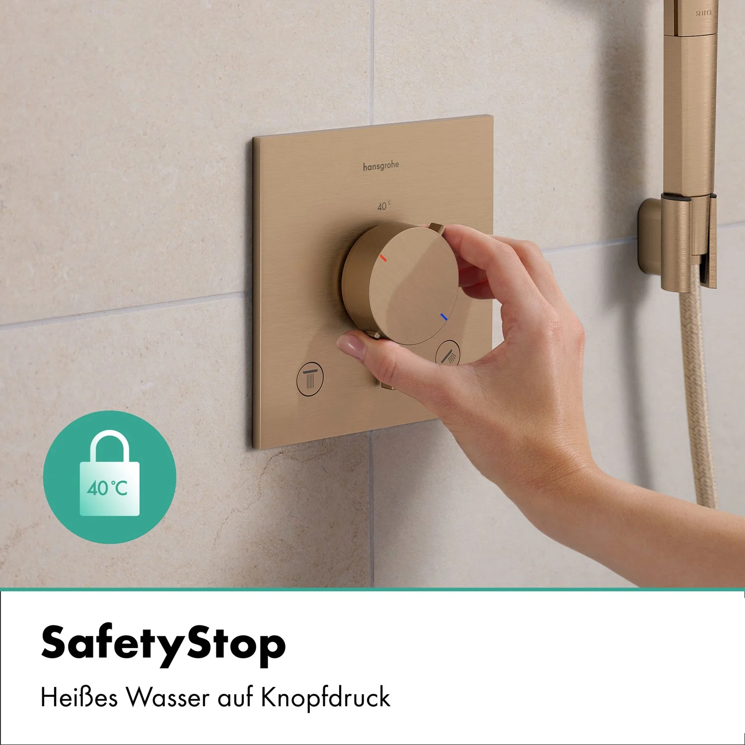 hansgrohe Ecostat Comfort E Thermostat Unterputz für 2 Funktionen Bild 7