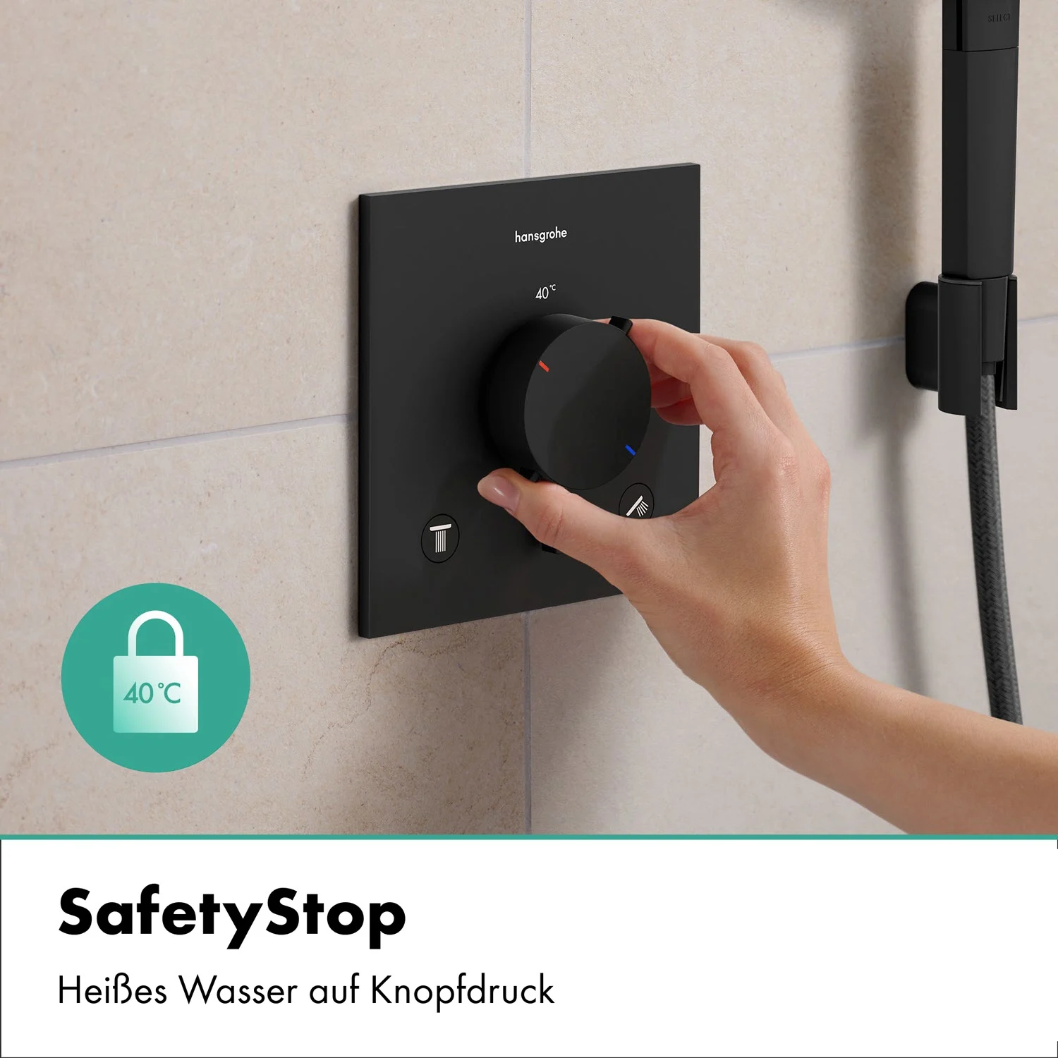 hansgrohe Ecostat Comfort E Thermostat Unterputz für 2 Funktionen Bild 7