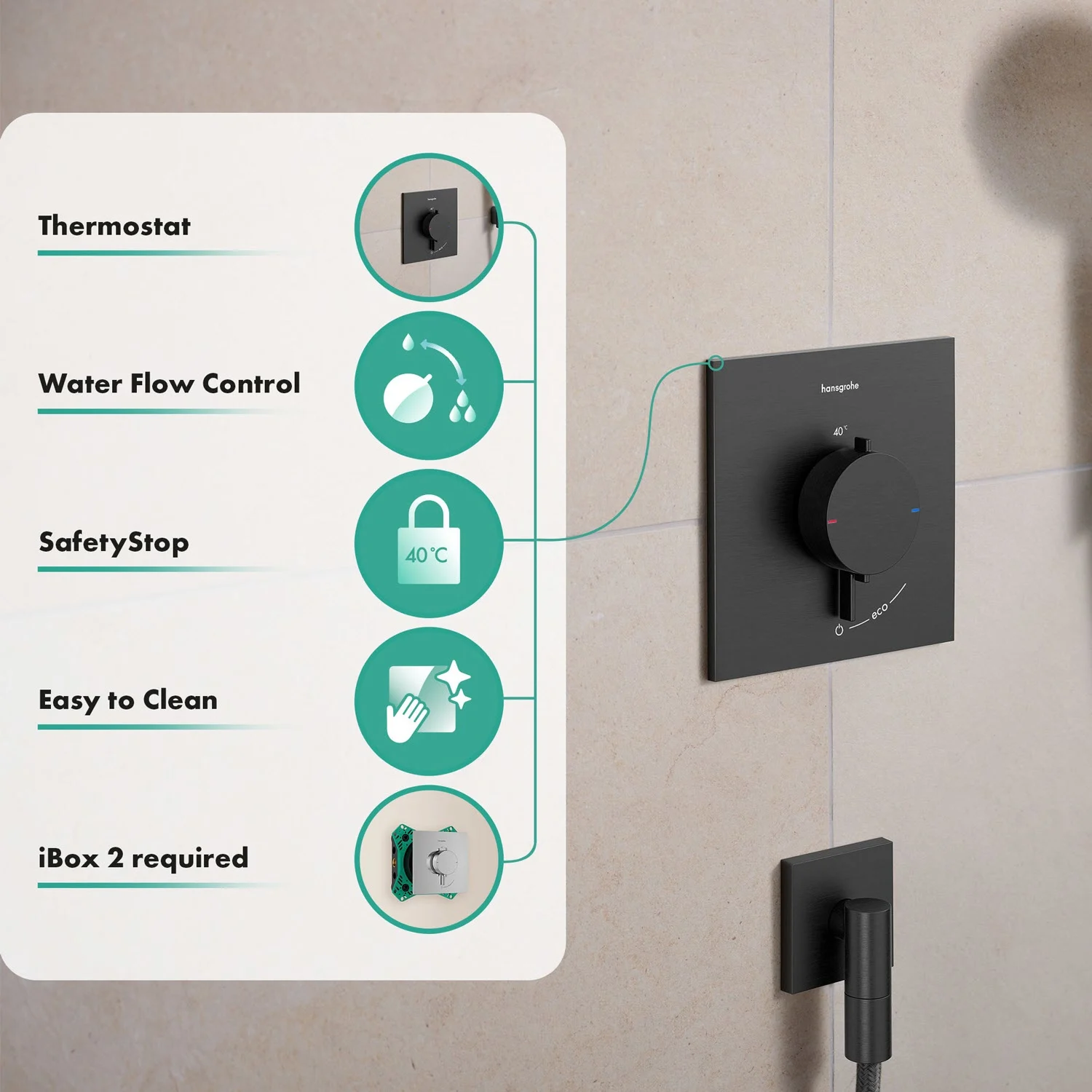 hansgrohe Ecostat Comfort E Thermostat Unterputz für 1 Funktion Bild 5