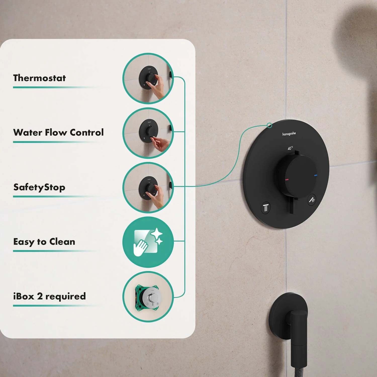 hansgrohe Ecostat Comfort S Thermostat Unterputz für 2 Funktionen Bild 8