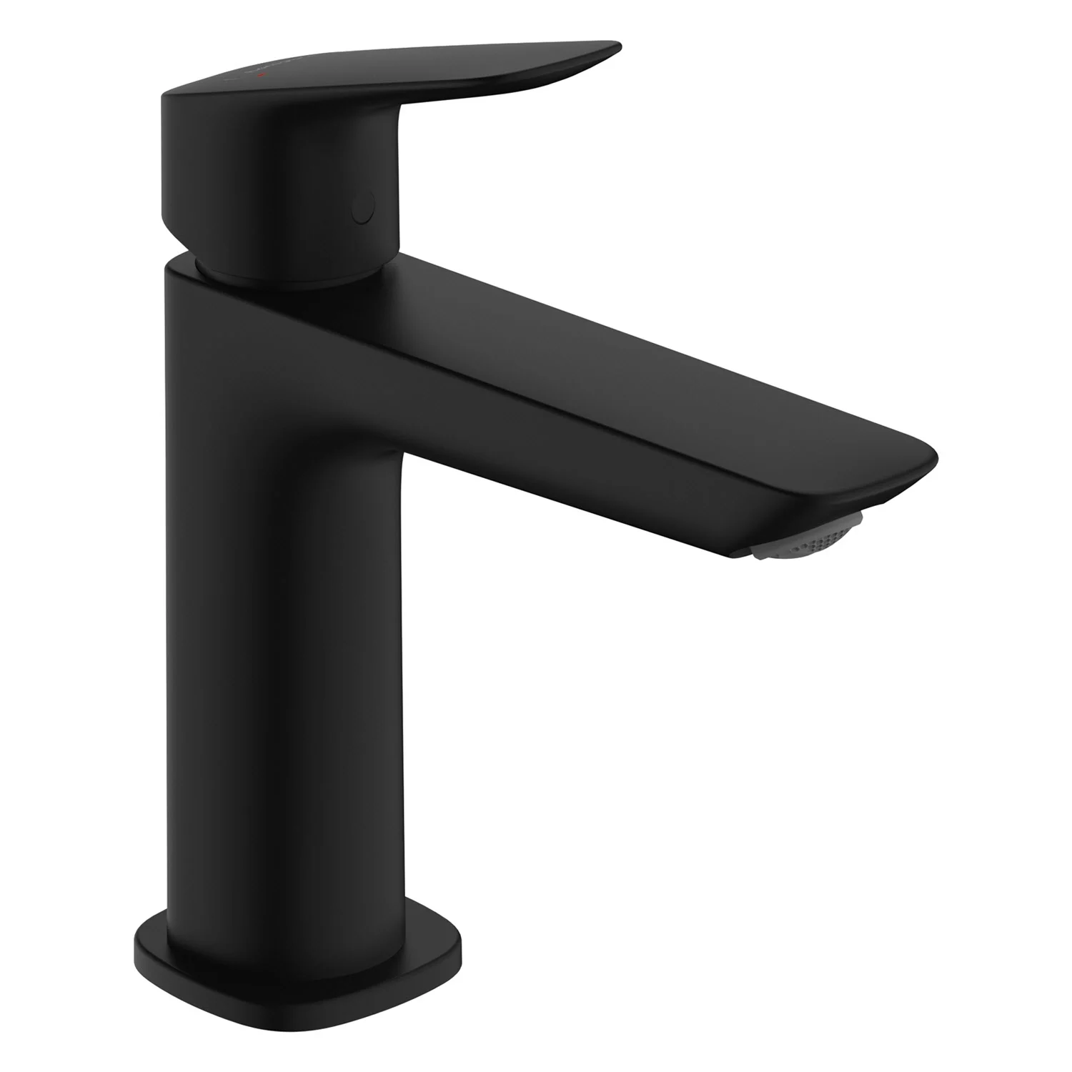 Czarna bateria jednouchwytowa widok z boku, hansgrohe