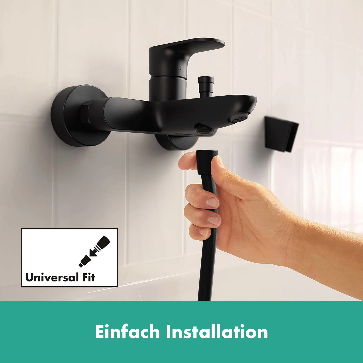 hansgrohe Rebris S Einhebel-Wannenarmatur Aufputz Bild 7