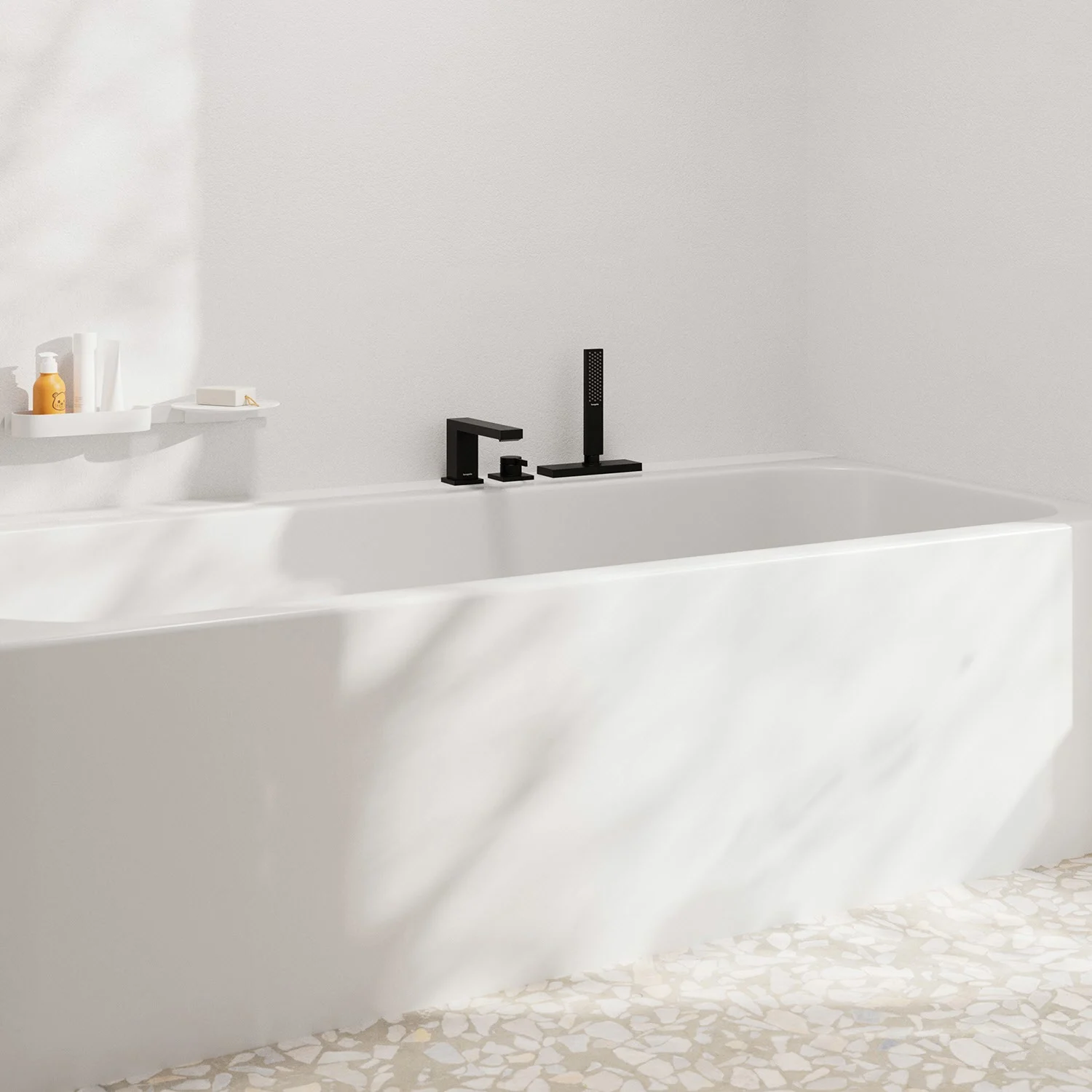 hansgrohe Tecturis E 3-Loch Einhebel-Wannenrandarmatur mit Schlauchbox (sBox) Bild 2