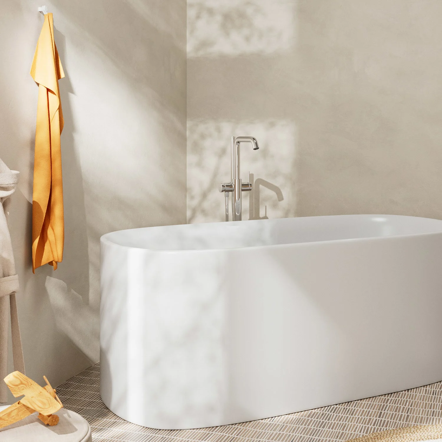 hansgrohe Tecturis S Einhebel-Wannenarmatur bodenstehend Bild 2