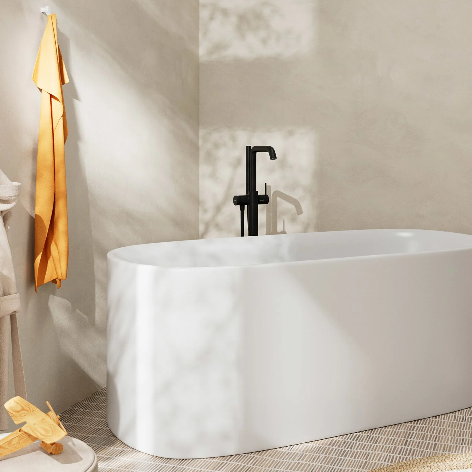 hansgrohe Tecturis S Einhebel-Wannenarmatur bodenstehend Bild 2
