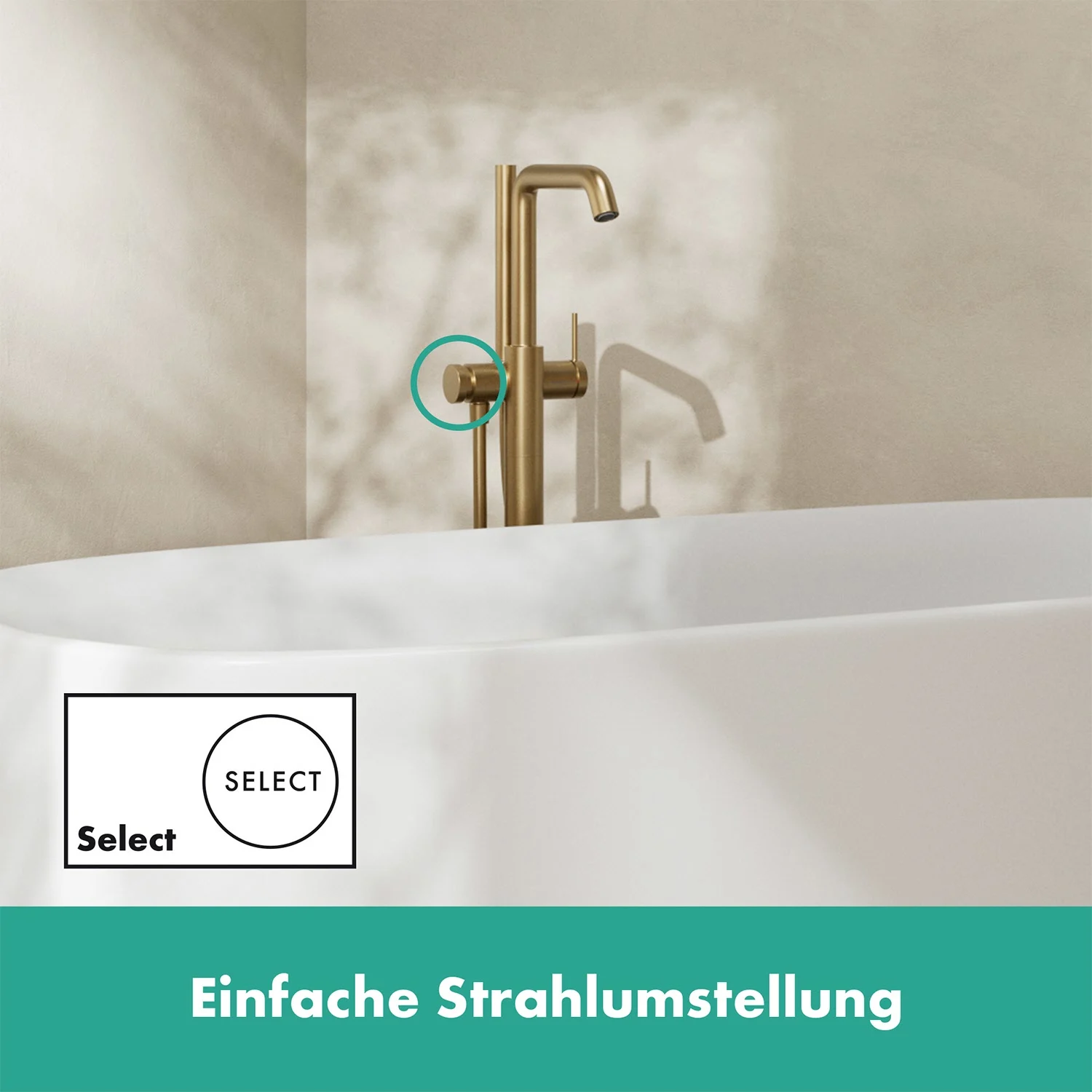 hansgrohe Tecturis S Einhebel-Wannenarmatur bodenstehend Bild 3