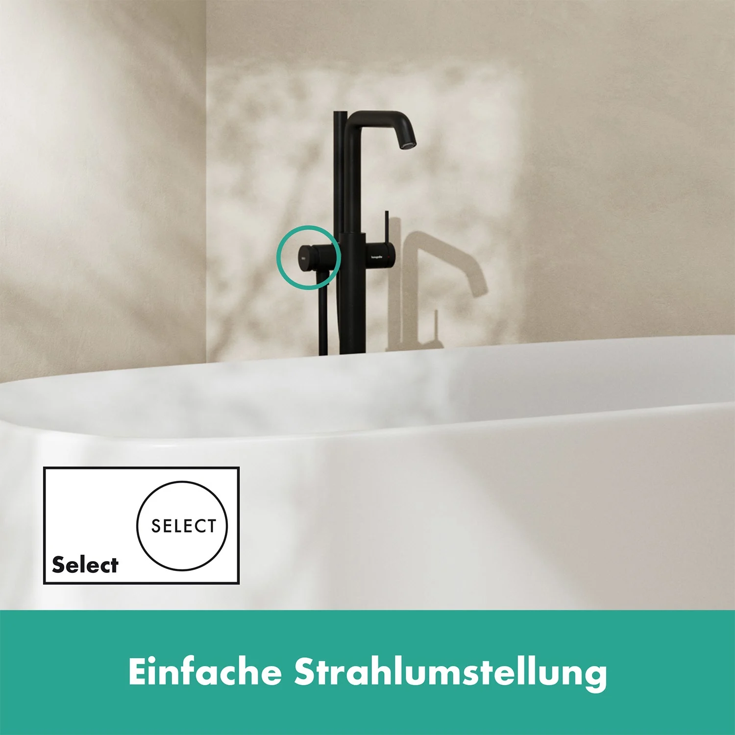 hansgrohe Tecturis S Einhebel-Wannenarmatur bodenstehend Bild 3
