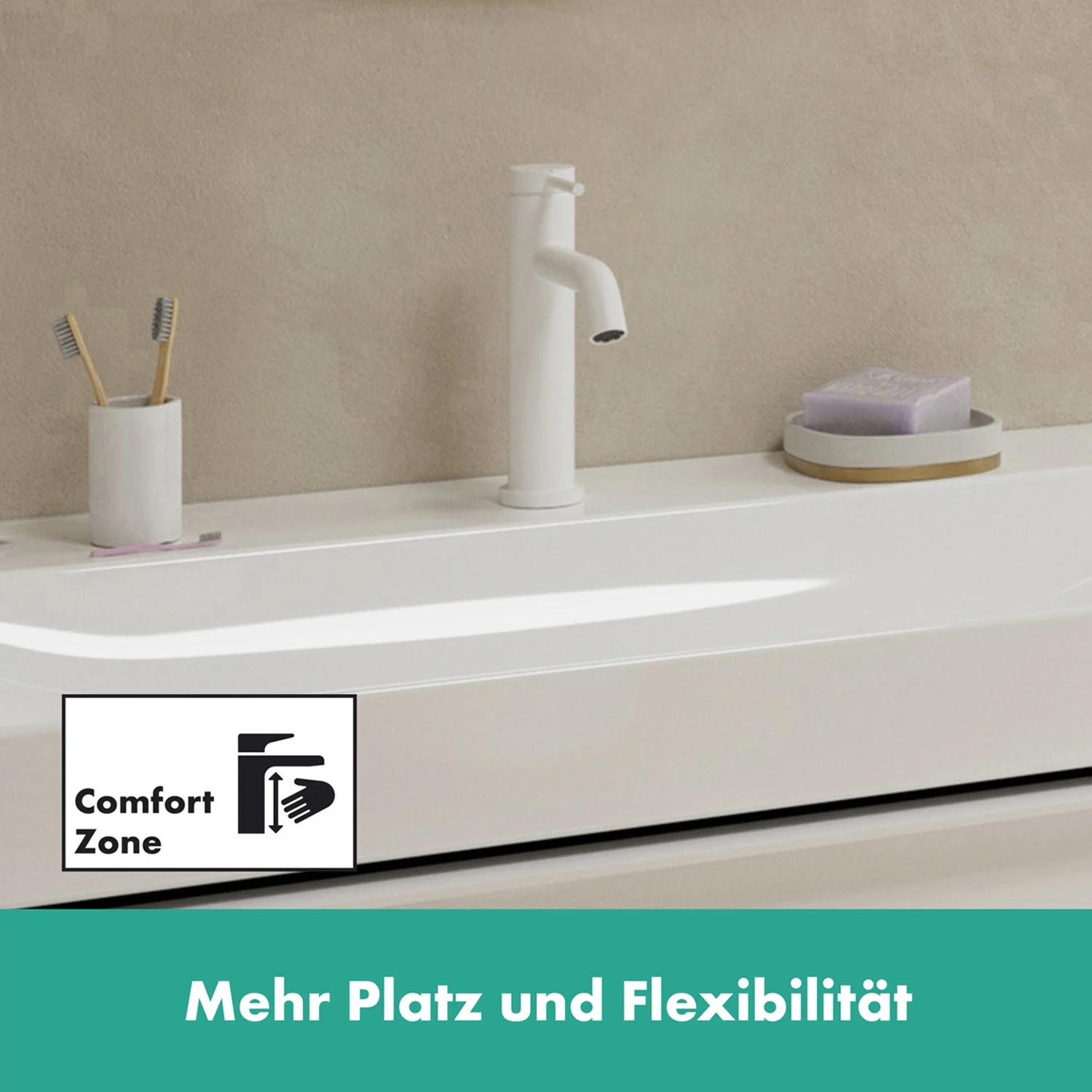 hansgrohe Tecturis S Einhebel-Waschtischarmatur 110 ohne Ablaufgarnitur Bild 6