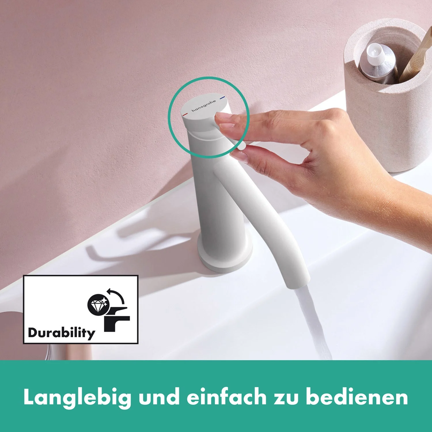 hansgrohe Tecturis S Einhebel-Waschtischarmatur 110 ohne Ablaufgarnitur Bild 3