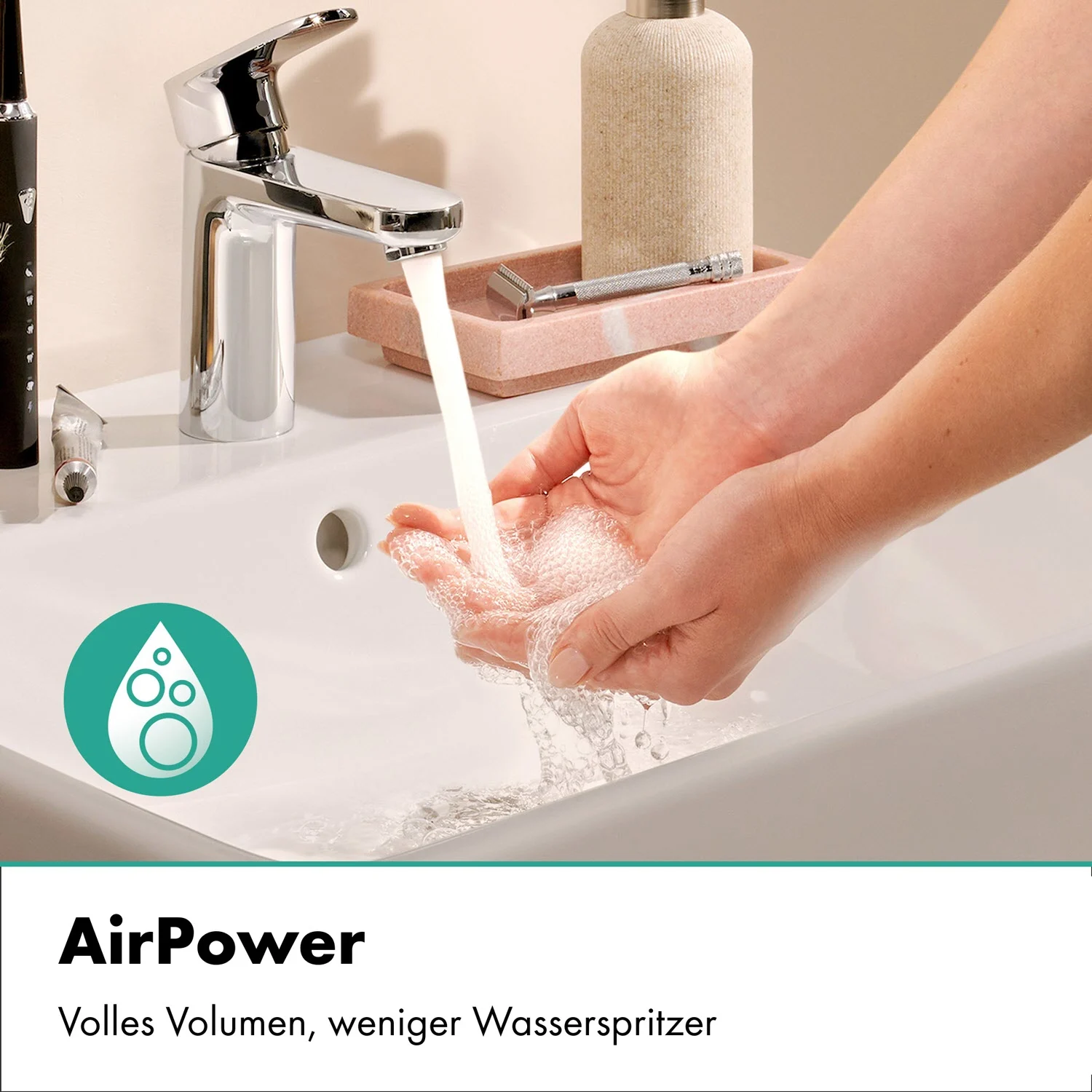 hansgrohe Vernis Blend Einhebel-Waschtischarmatur 100 CoolStart, mit Push-Open Ablaufgarnitur Bild 9