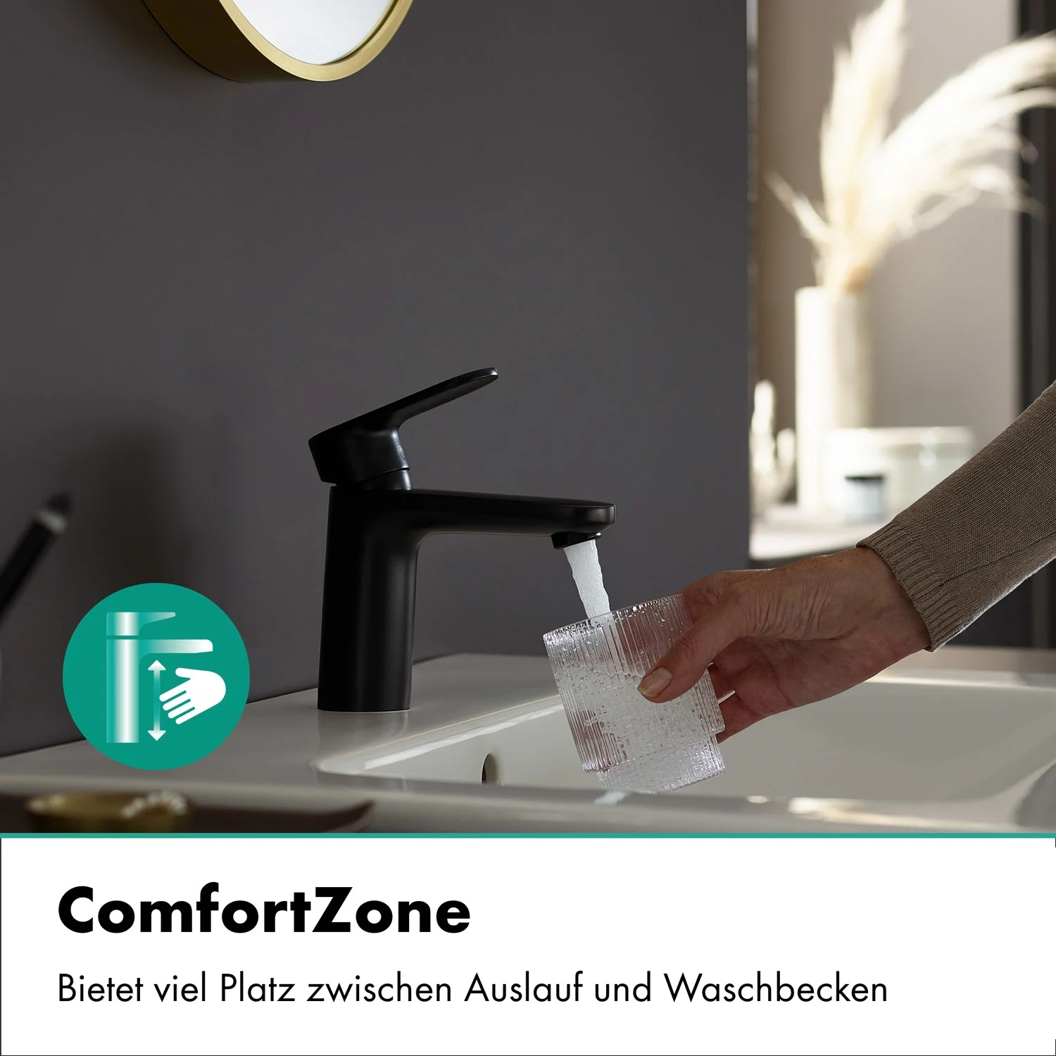 hansgrohe Vernis Blend Einhebel-Waschtischarmatur 100 CoolStart, mit Push-Open Ablaufgarnitur Bild 10