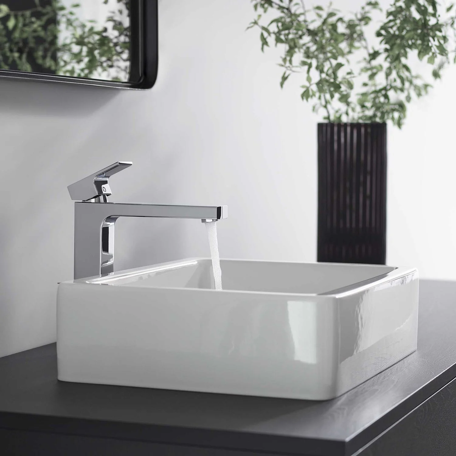 Hansgrohe Vernis Shape – jednouchwytkowa bateria umywalkowa 190 CoolStart, z zestawem odpływowym typu „push-open” Zdjęcie 2