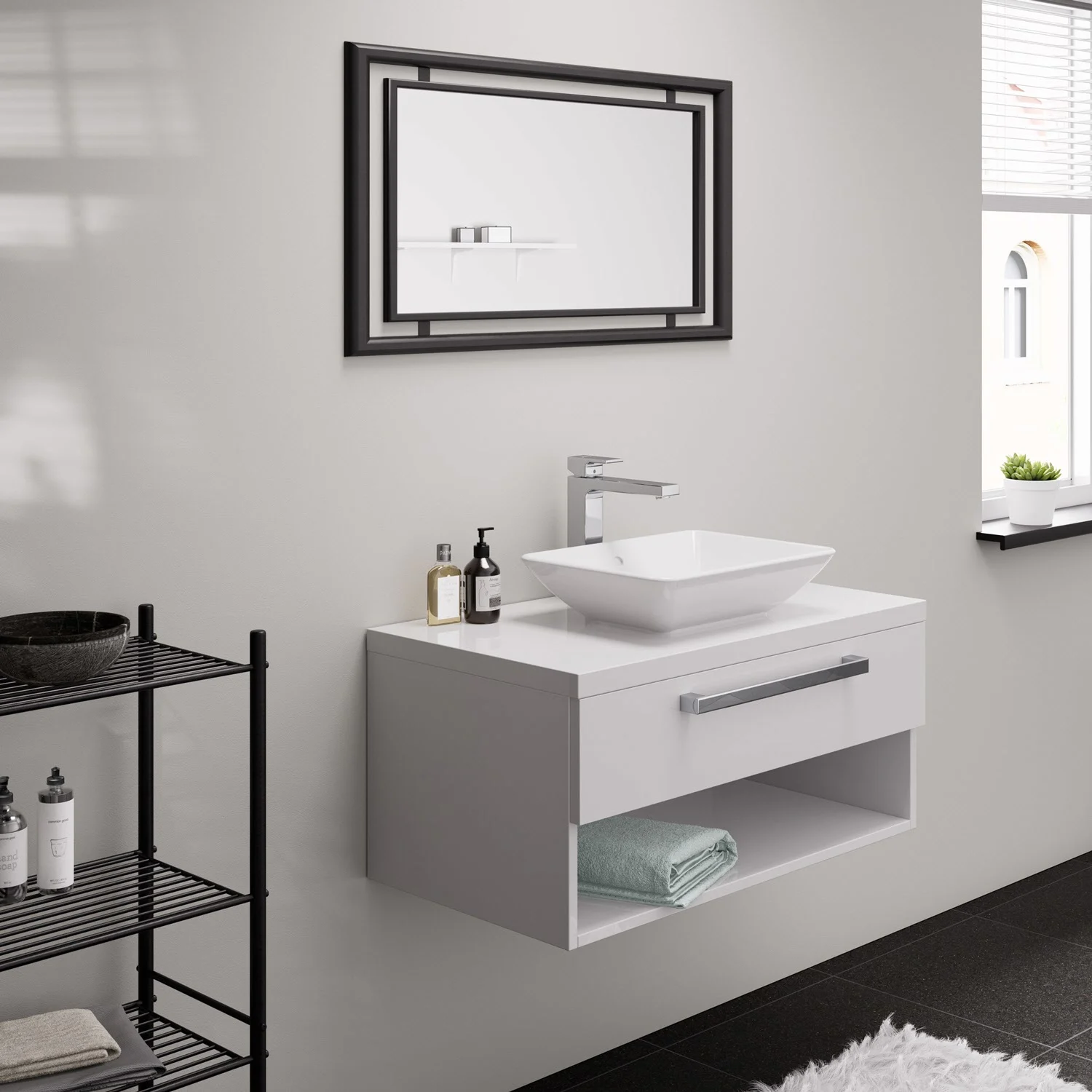Hansgrohe Vernis Shape – jednouchwytkowa bateria umywalkowa 190 CoolStart, z zestawem odpływowym typu „push-open” Zdjęcie 5