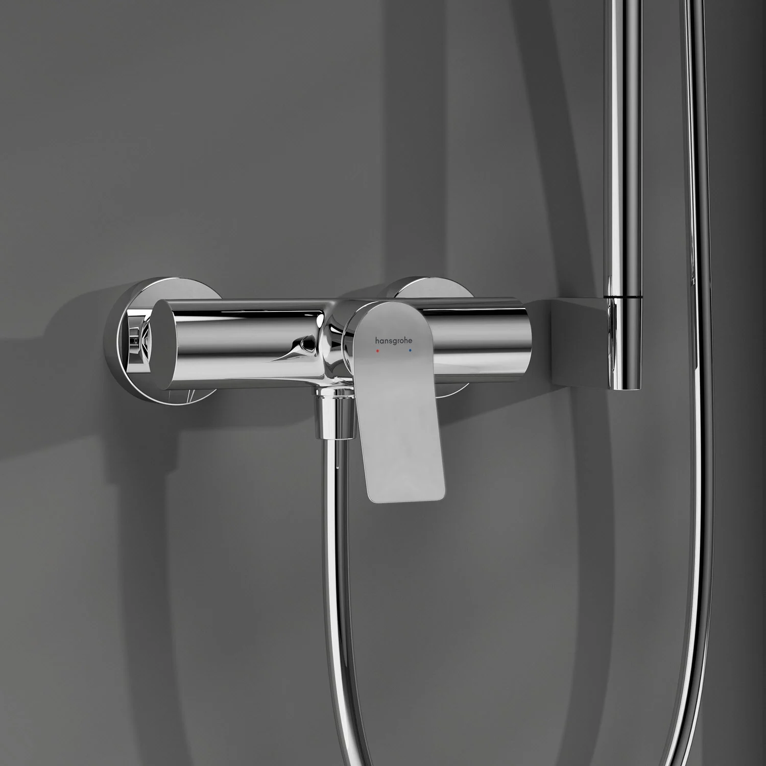 Hansgrohe Vivenis – jednouchwytowa bateria prysznicowa, oryginalna, naścienna Zdjęcie 2