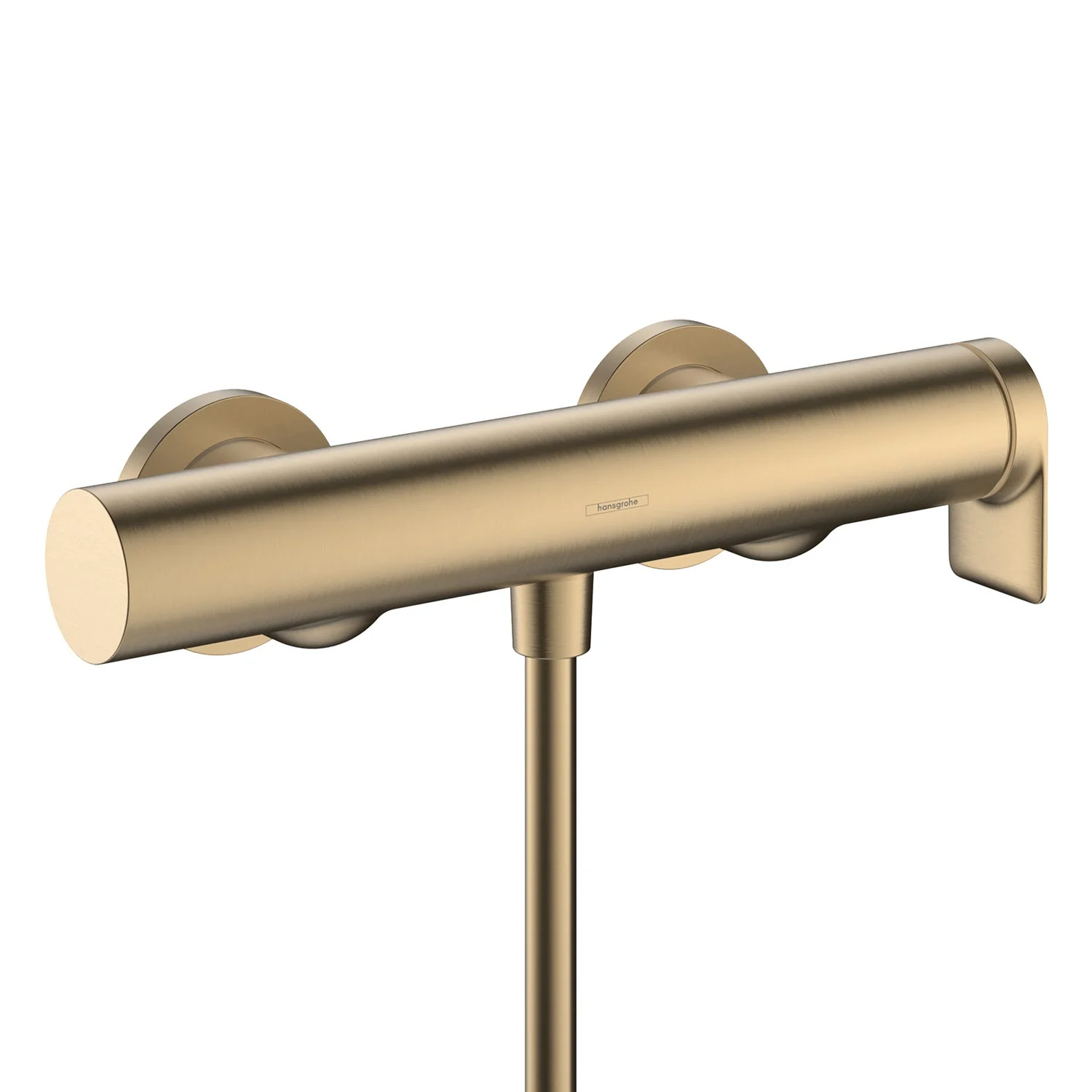 Złota armatura prysznicowa widok z przodu wycięta, hansgrohe