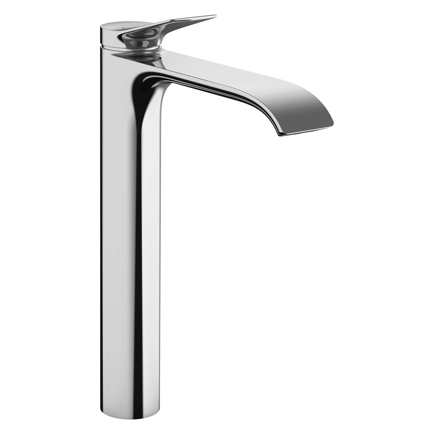Chromowana bateria umywalkowa widok z boku, hansgrohe