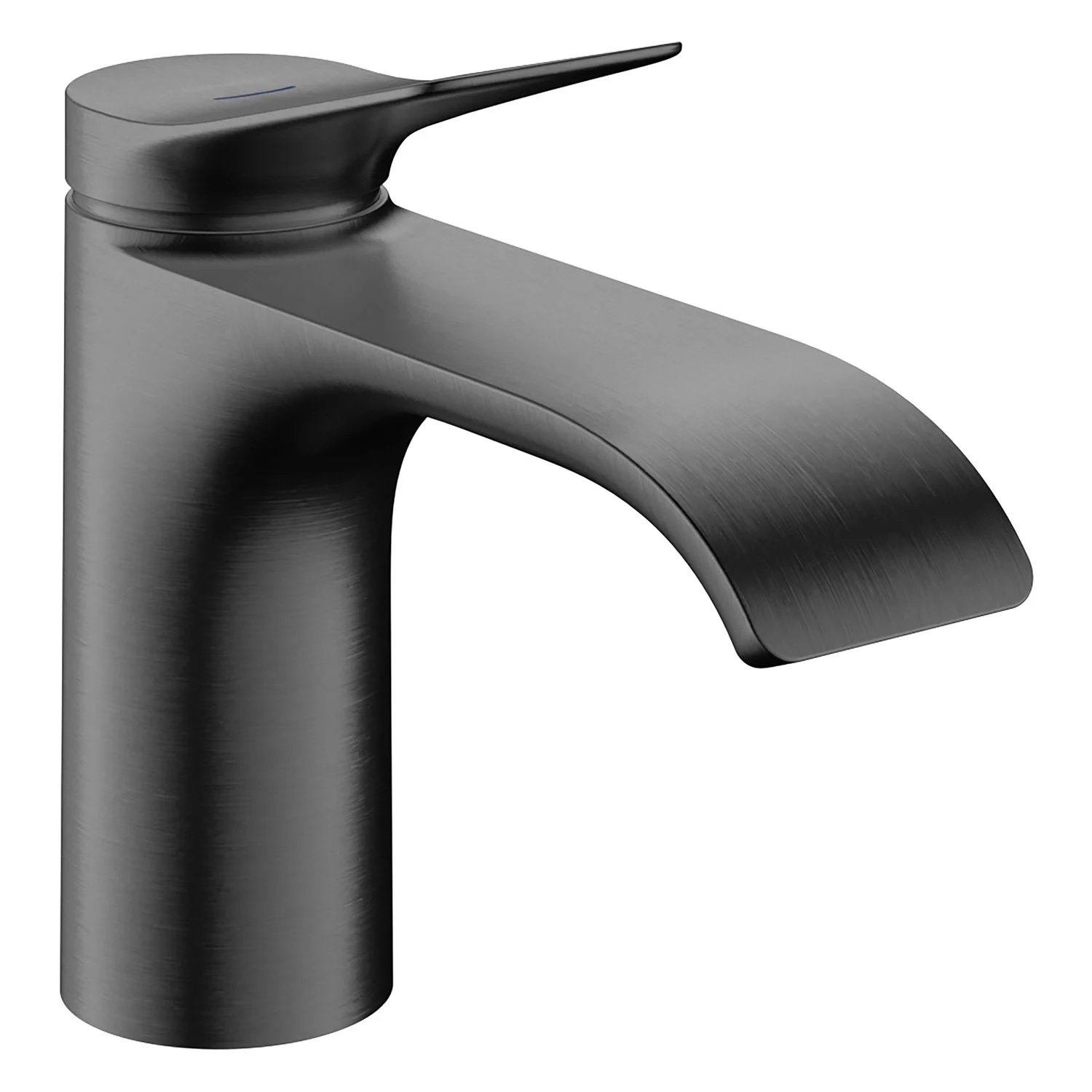 Czarny kran w widoku z boku, hansgrohe