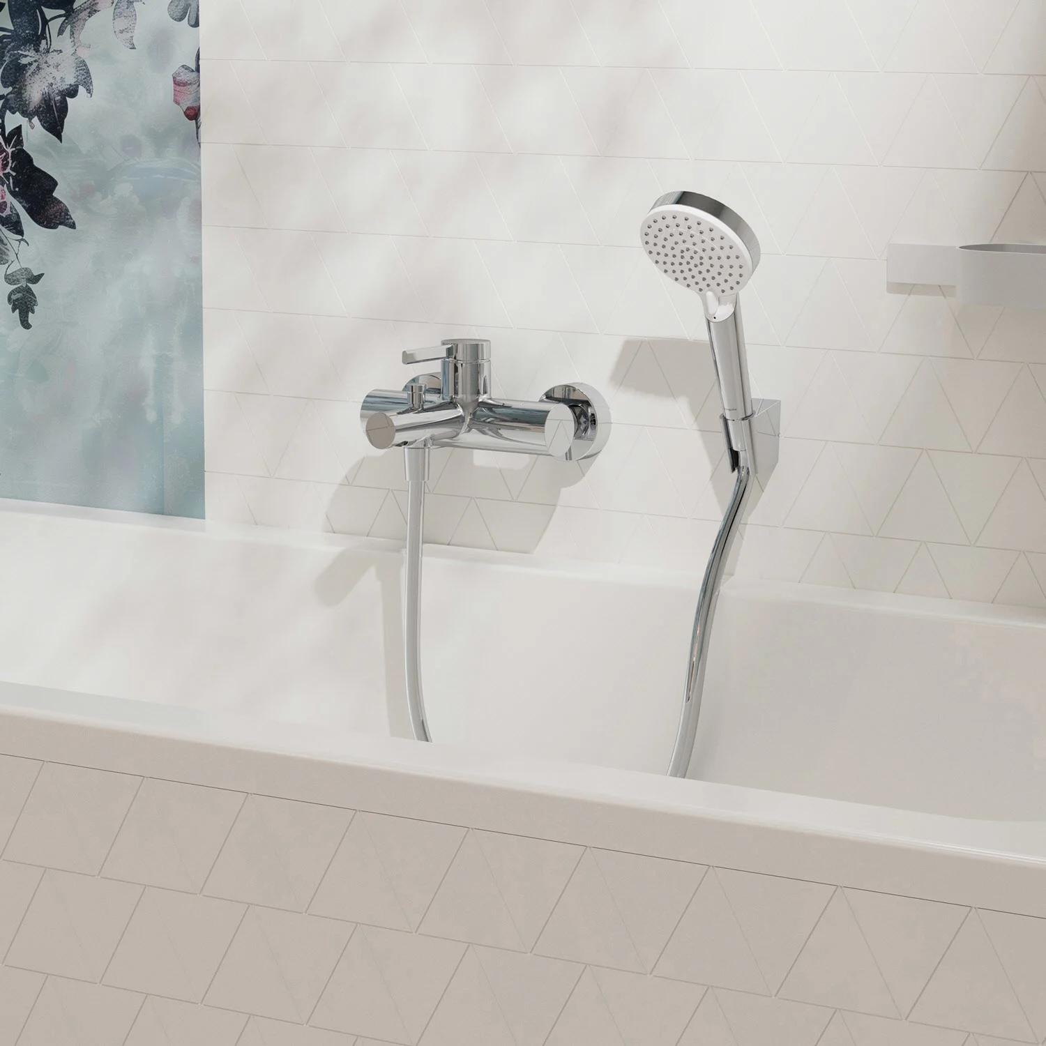 Hansgrohe Zesis S – jednouchwytkowa bateria wannowa do montażu natynkowego Zdjęcie 2