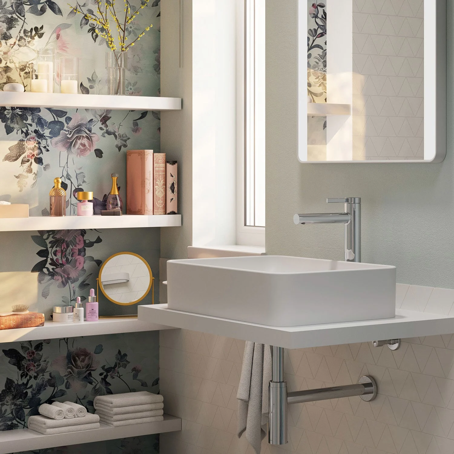 Hansgrohe Zesis S – jednouchwytkowa bateria umywalkowa 230 CoolStart do umywalki nablatowej z zestawem odpływowym typu „push-open” Zdjęcie 5