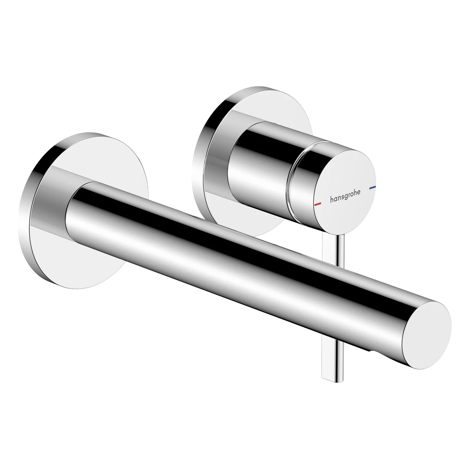 Hansgrohe Zesis S – jednouchwytkowa bateria umywalkowa podtynkowa do montażu na ścianie z wylewką o długości 19,4 cm