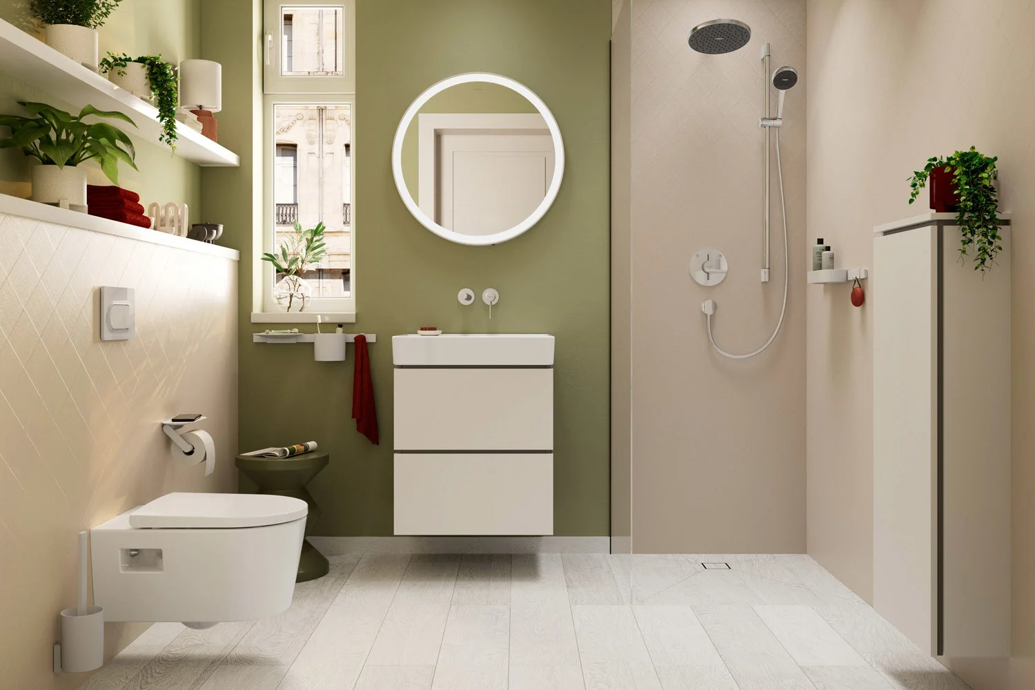 Hansgrohe Zesis S – jednouchwytkowa bateria umywalkowa podtynkowa do montażu na ścianie z wylewką o długości 19,4 cm Zdjęcie 6