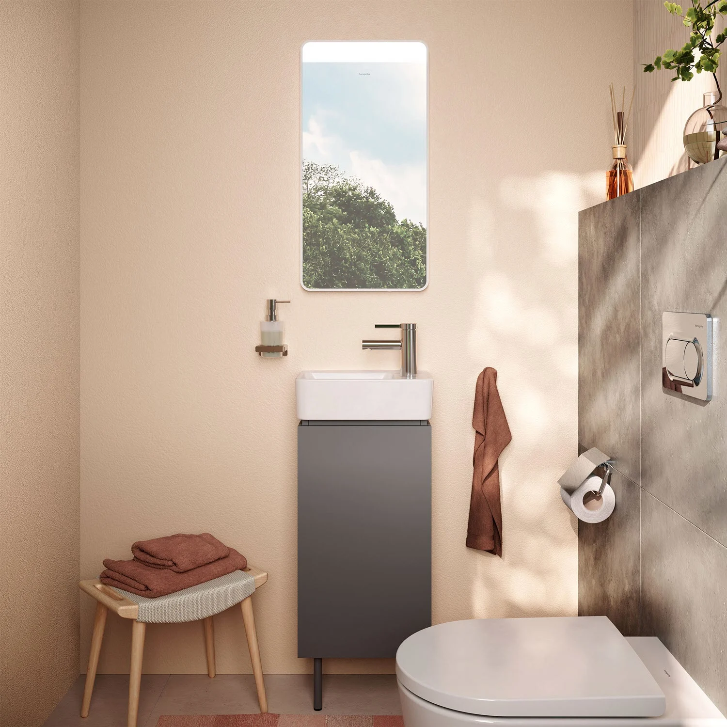 Zawór stojący Hansgrohe Zesis S 70 z uchwytem dźwigniowym do wody zimnej lub wody wstępnie zmieszanej, bez zestawu odpływowego Zdjęcie 3