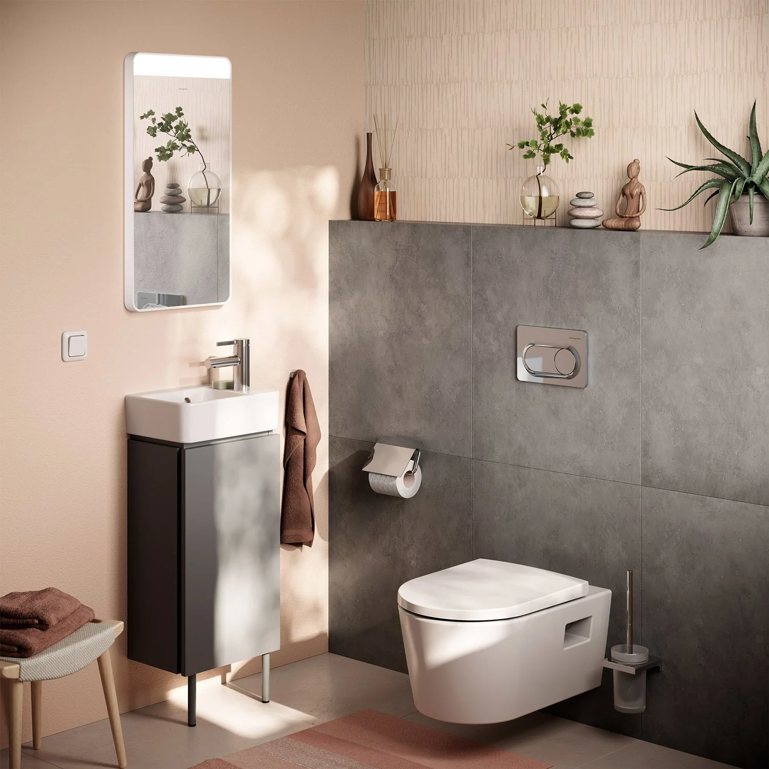 Zawór stojący Hansgrohe Zesis S 70 z uchwytem dźwigniowym do wody zimnej lub wody wstępnie zmieszanej, bez zestawu odpływowego Zdjęcie 5