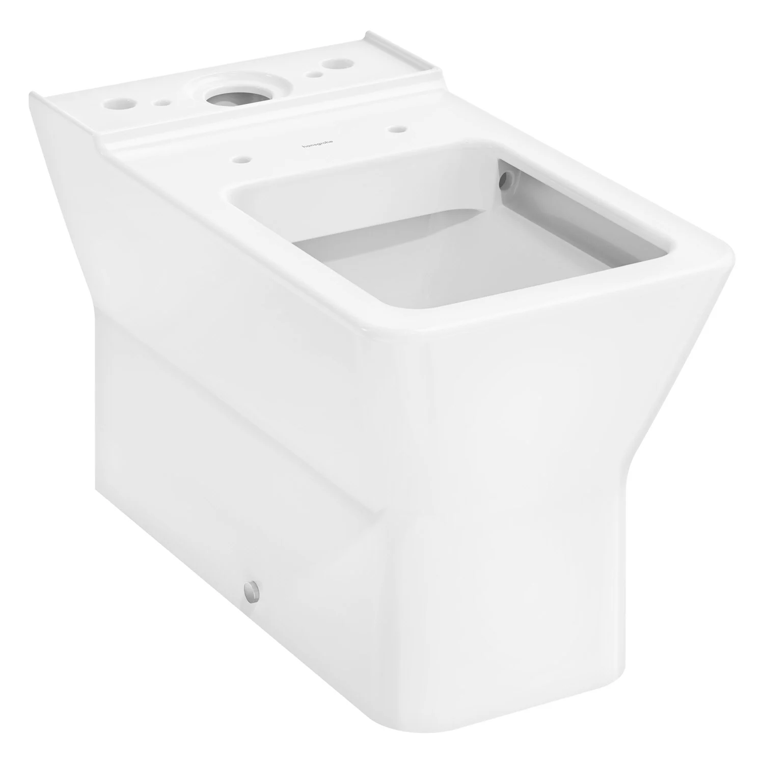 hansgrohe EluPura Original Q Stand WC für aufgesetzten Spülkasten 640 wandbündig mit horizontalem/vertikalem Abgang AquaChannel Flush Bild 2